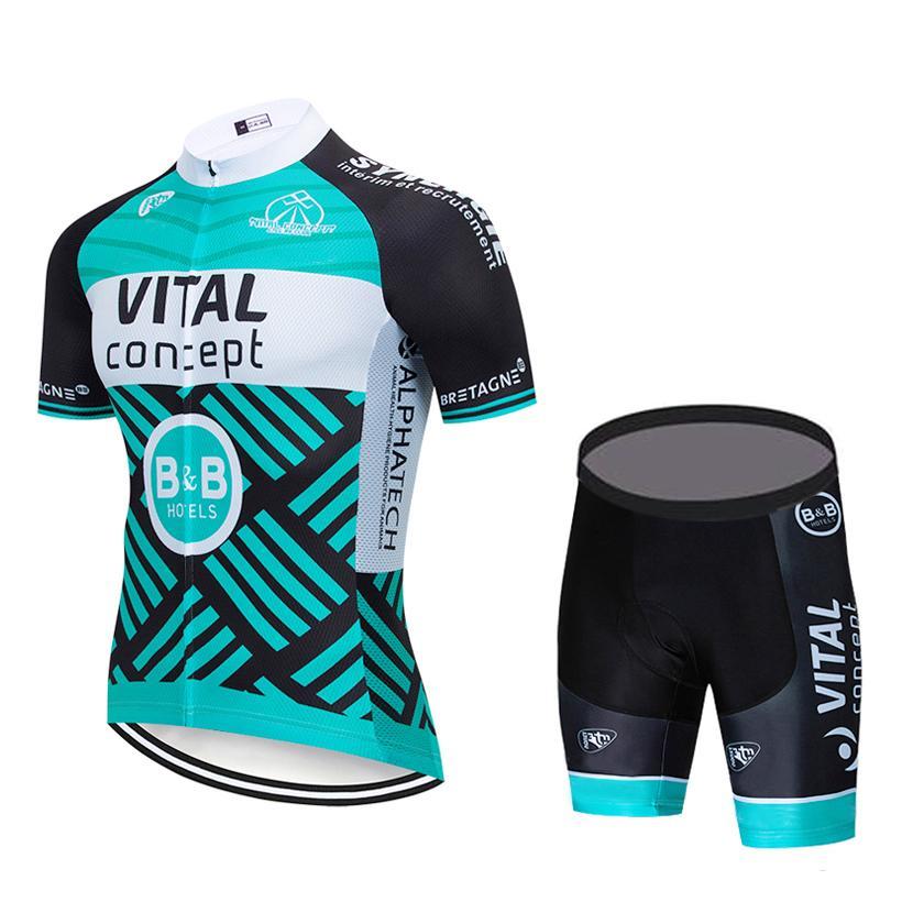 Vital Sports Men&#39;s Black JERSEY SHORTS Bib Set