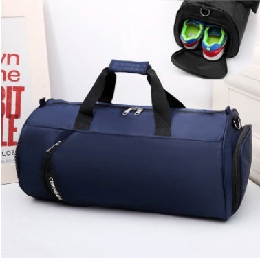 Fitness bag men&#39;s sports bag basketball training bag football bag portable travel bag cylinder bag shoulder bag waterproof