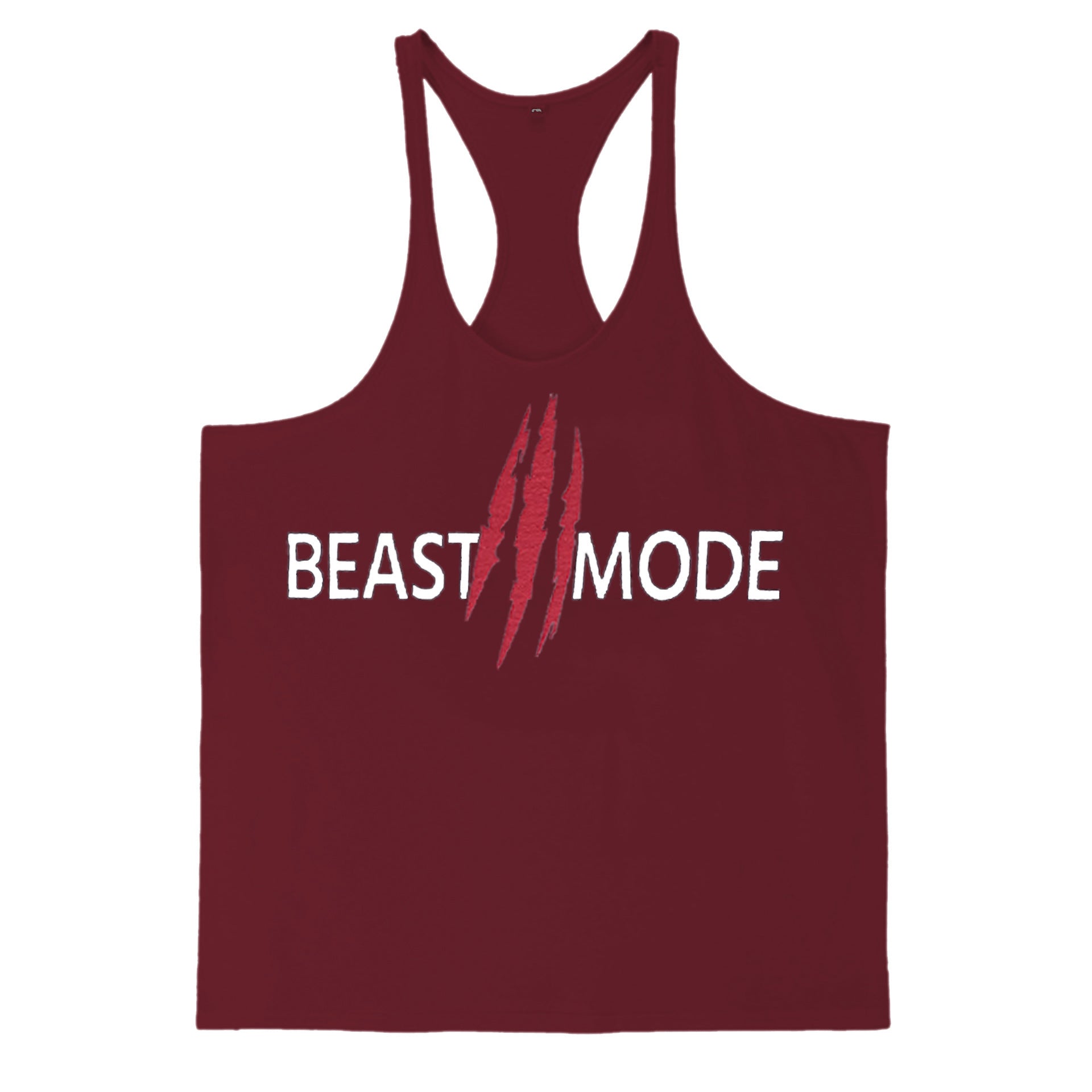 Summer Cotton Fitness Muscle Men&#39;s Thin Shoulder Strap I-print Halter Vest