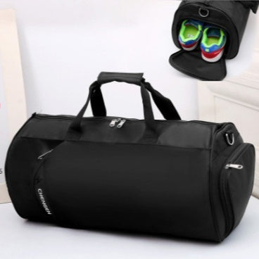 Fitness bag men&#39;s sports bag basketball training bag football bag portable travel bag cylinder bag shoulder bag waterproof