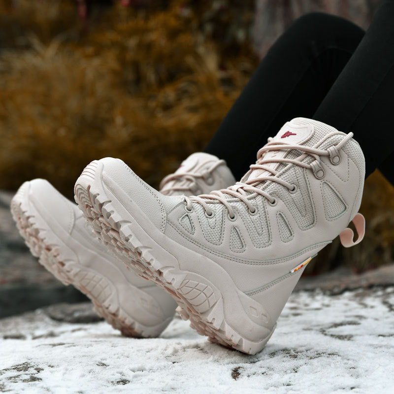 Hi-top Hiking Shoes Men&#39;s Breathable Sneaker Platform